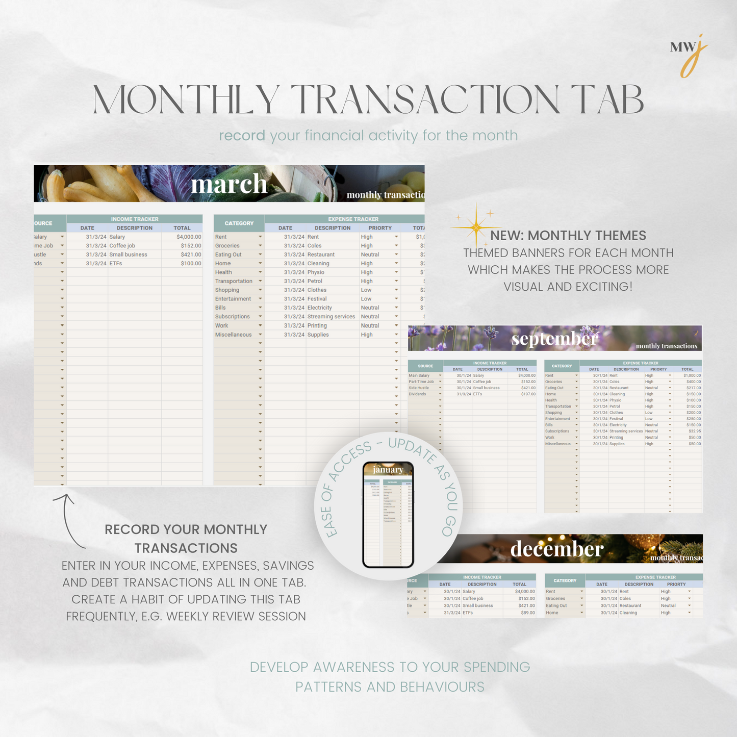 2024 Annual Budget Tracker