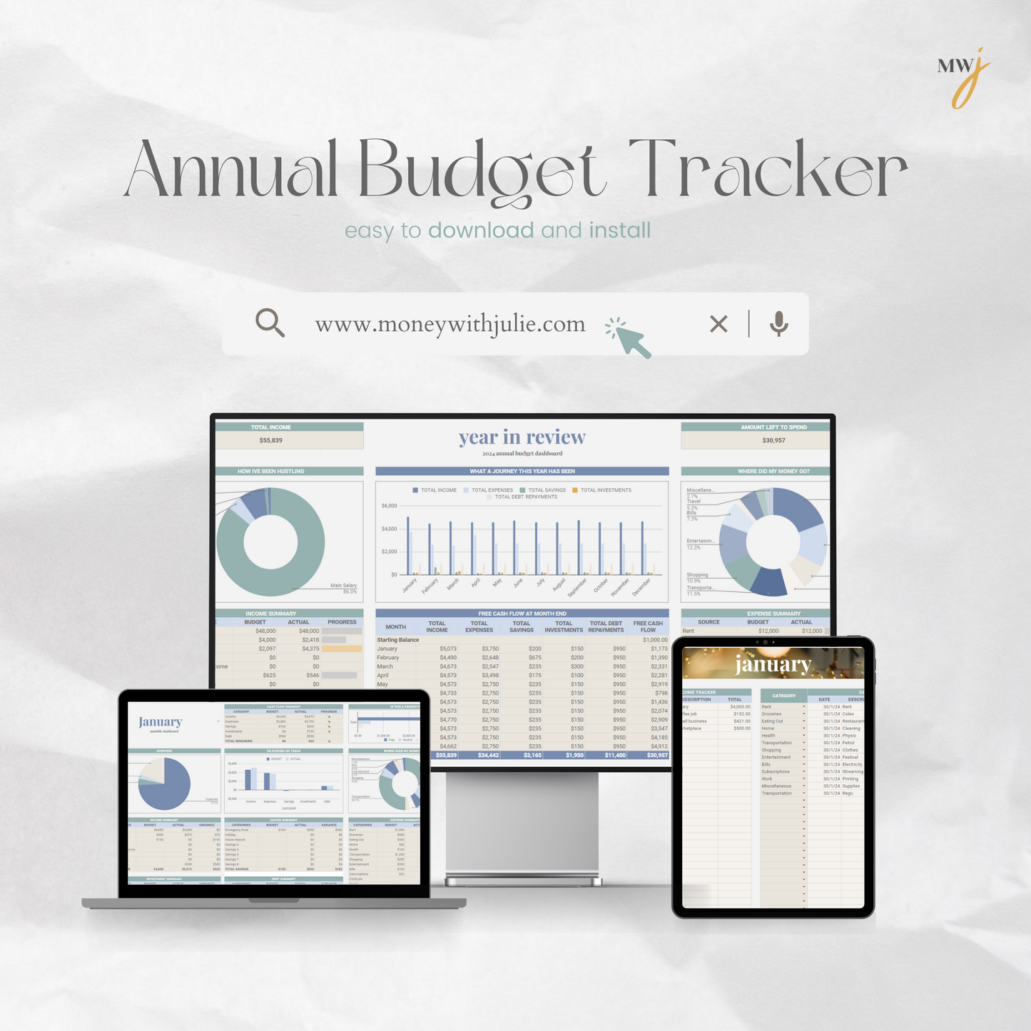 2024 Annual Budget Tracker